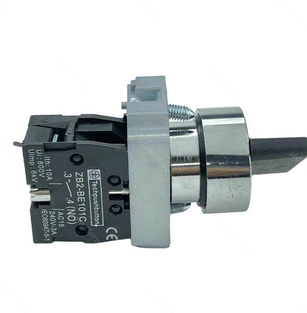 10pcs/Lot XB2BD21 XB2BD23 XB2BD25XB2BD25 power switch short handle self-locking master knob switch 22mm image 3