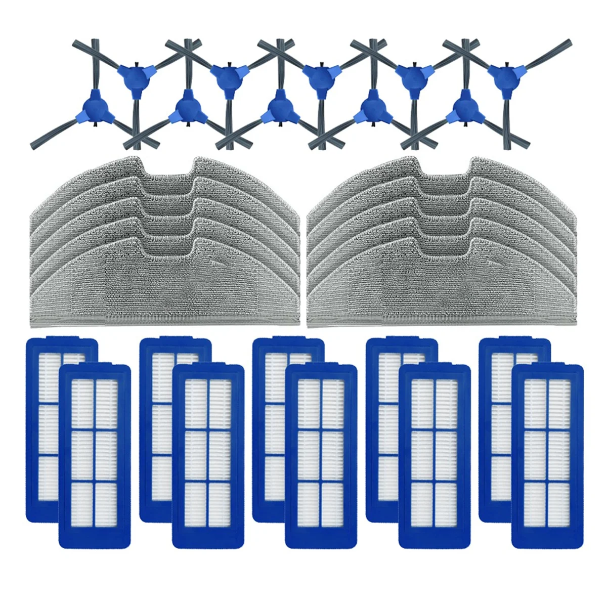 

A76Z For RoboVac G10 Hybrid Replacement Spare Parts Accessories Side Brush Hepa Filter Mop Cloth