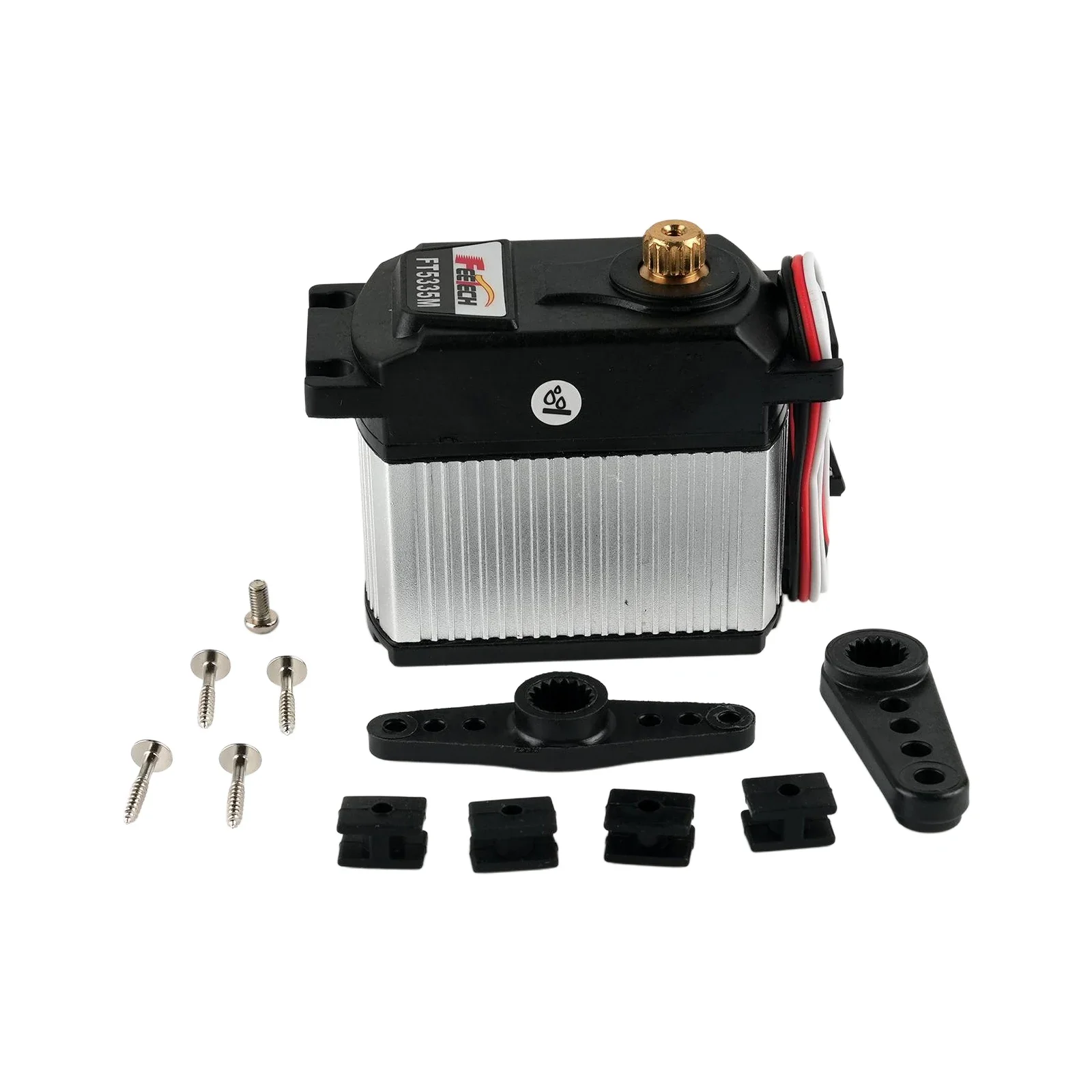 

Feetech 40 кг.см 8,4 В FT5335M Цифровой сервопривод 900-2100 мккс (120 ° Неуправляемый) железный двигатель с металлической шестерней для гусеничного радиоуправляемого автомобиля масштаба 1/5