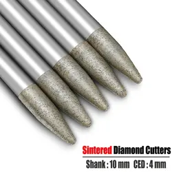 6-16mm Taper Sintered Stone Engraving Tool Diamond CNC Router Bit End Milling Cutter for Carving Relief Granite Bluestone Marble