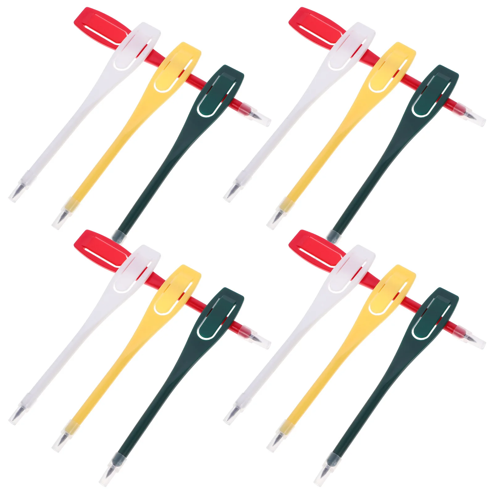 

20Pcs High Pencil Lead Scoring Pens Mixed Color Clip Portable Marker Pen for Record Scores and Club Cleaning