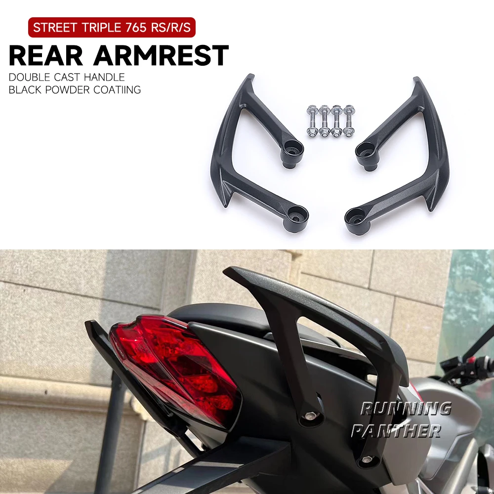 For Street Triple 765RS 765R 765S 765 RS R S Motorcycle Passenger Rear Armrest Grab Handle Seat Hand Handle Grab Bar New