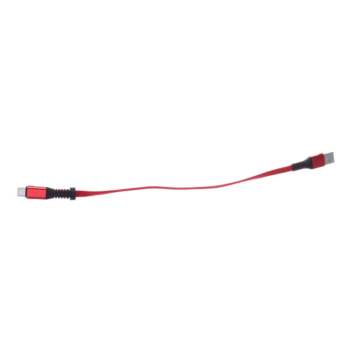 2.4a Compact Lightweight Type C Keychain Charger Cable Braided Design USB Data Charge Cable Keyring for