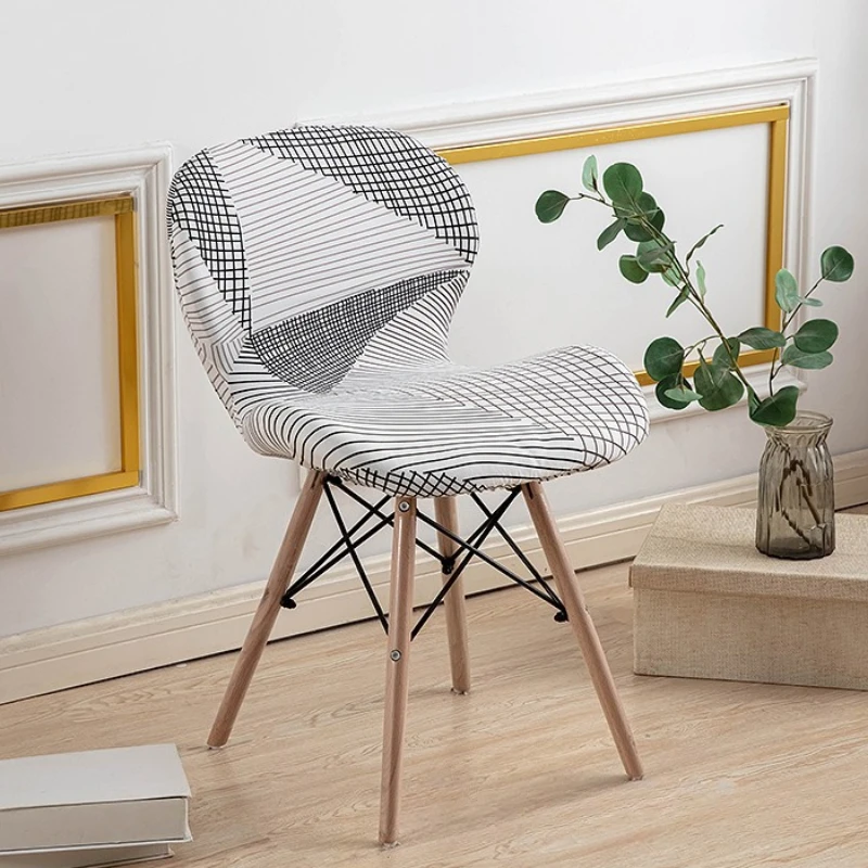 

Чехол на стул с принтом, молочный шелковый тканевый узор, прочный дышащий изогнутый чехол на стул-бабочка, домашний моющийся эластичный чехол на стул