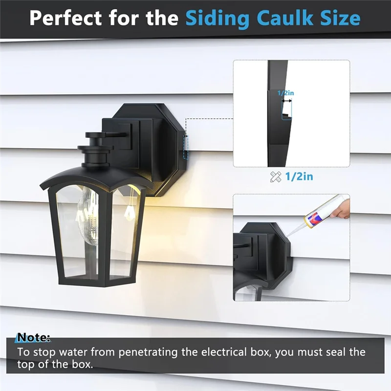 ABNL Octagon Siding Mounting Kit, 8141 Vertical Siding Lamps Mounting Plate Siding Light Blocks For 1/2Inch Lap Siding