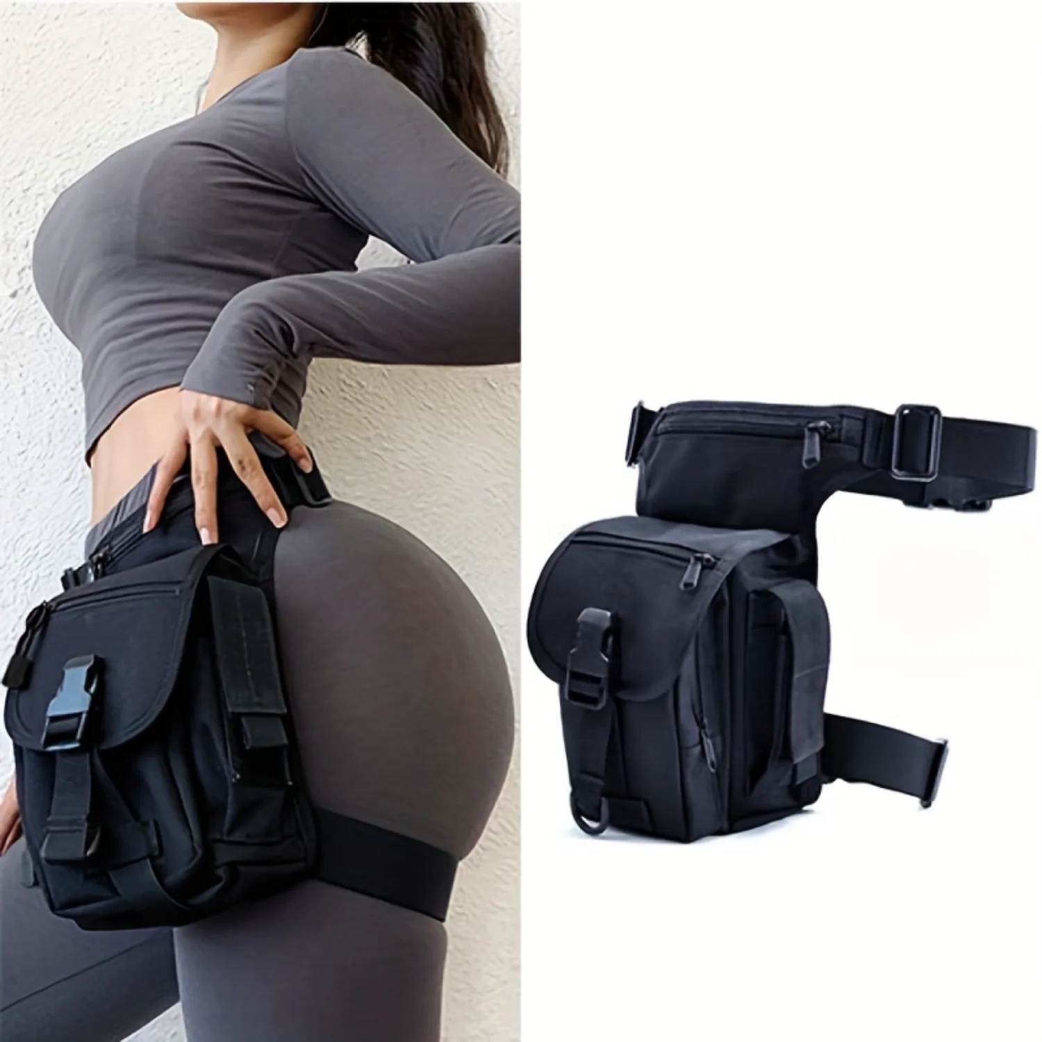 Trendy Multi-Purpose Waist Thigh Bag, Drop Leg Pouch, Fanny Pack For Outdoor Hiking Cycling Bum Bag Fanny Pack Makeup bag small