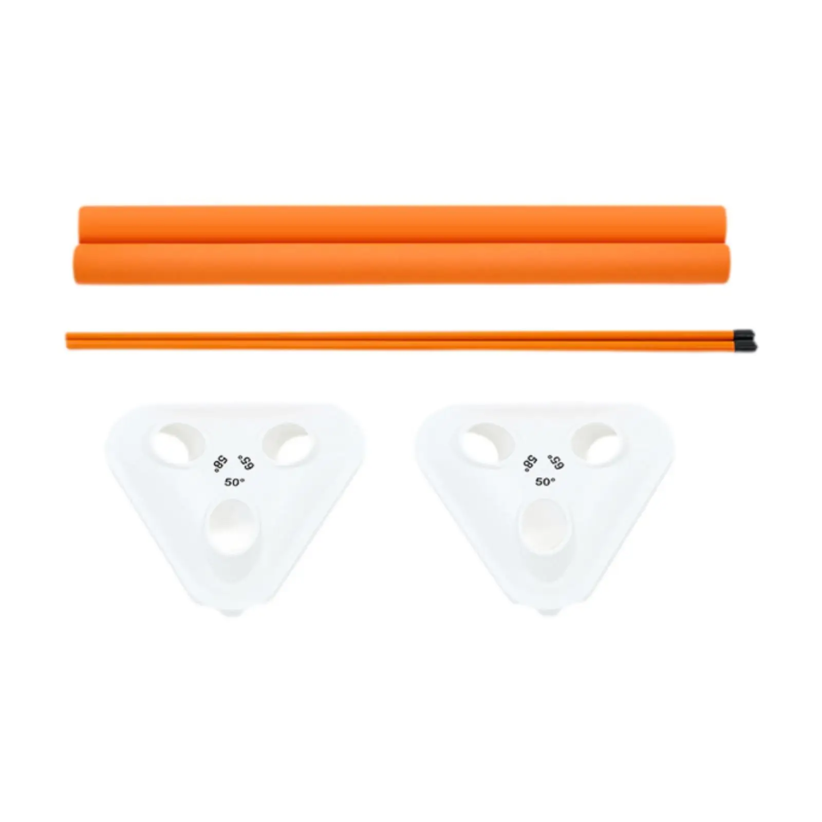 Golf Alignment Training Stick Holder Pro Swing Practice Aid Adjustable Angle Position Correction Tool for Backyard