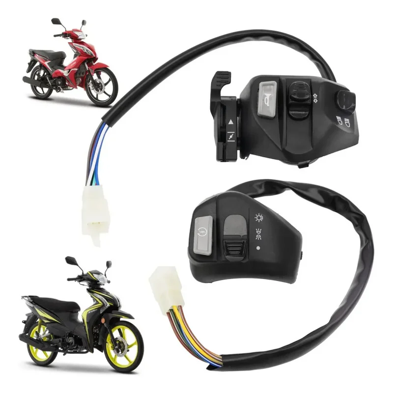 

Профессиональные 22-миллиметровые переключатели управления ездой на мотоцикле, предметы включения/выключения звукового сигнала, кнопка запуска, аксессуары для Yamaha MIO LC135