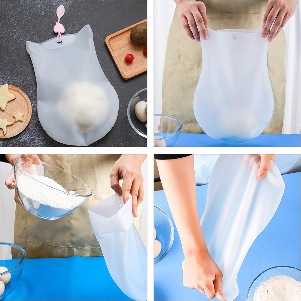 

Premium Silicone Kneading Bag Multifunctional Dough Mixer For Pastry Noodles Making Non-Stick Reusable High Low Temperature
