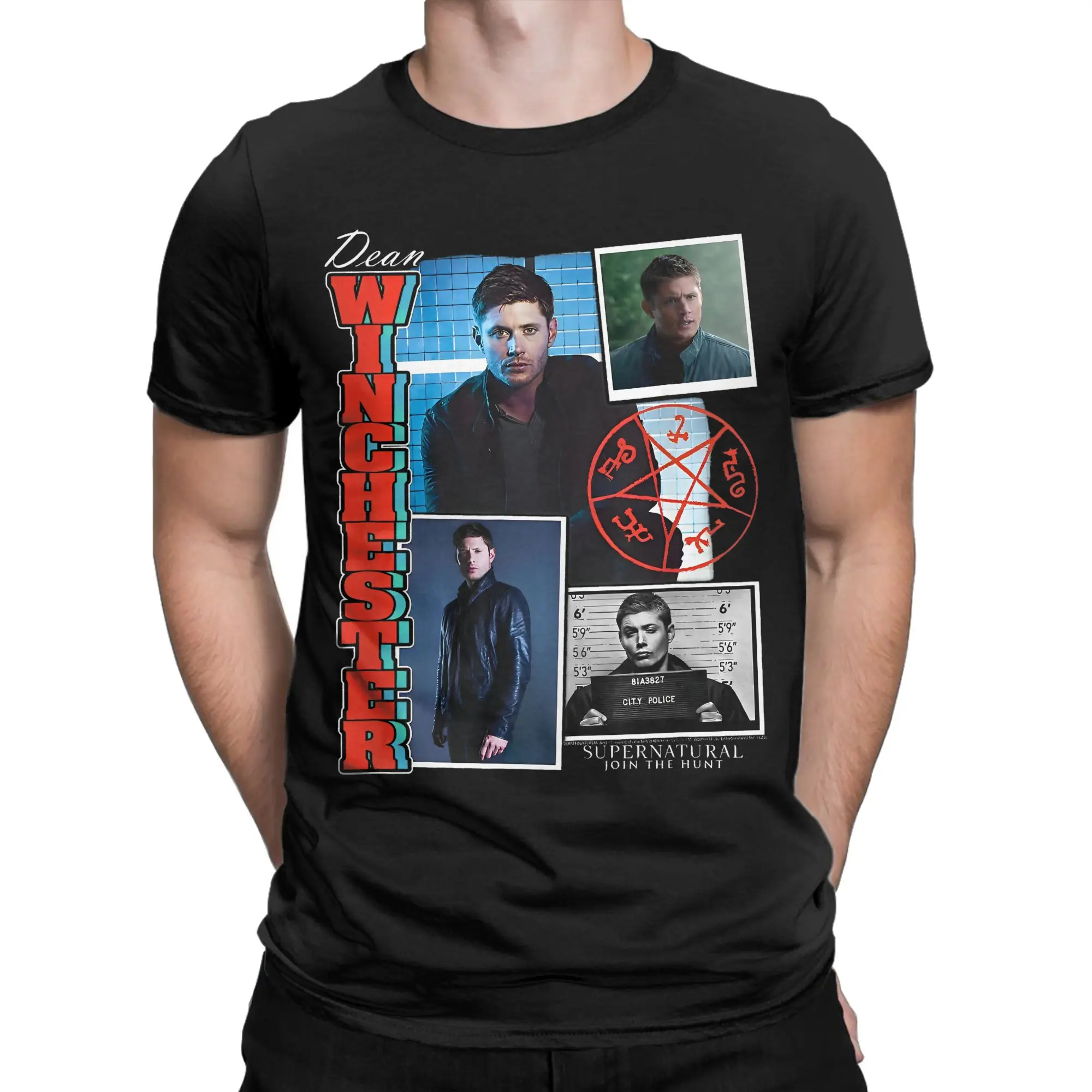 Supernatural Dean Winchester Collage for Men Women T Shirts Tee Shirt Short Sleeve  T-Shirts 100% Cotton Gift Idea Clothes