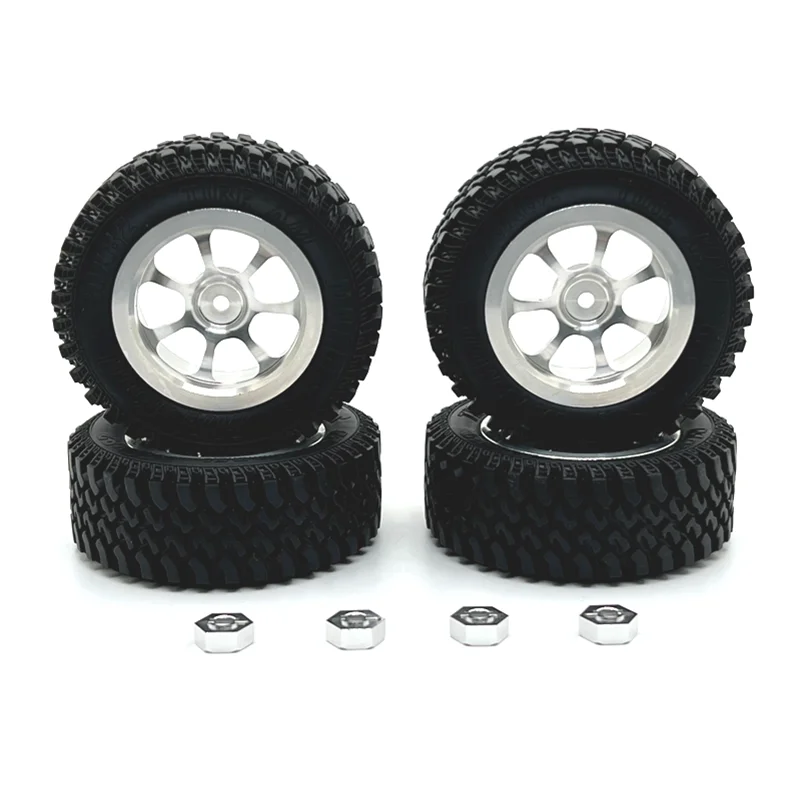 Metal Upgrade, 82 * 30mm Metal Wheels+Connectors, For MN Model 1/12 MN128 MN86 G500 RC Car Parts