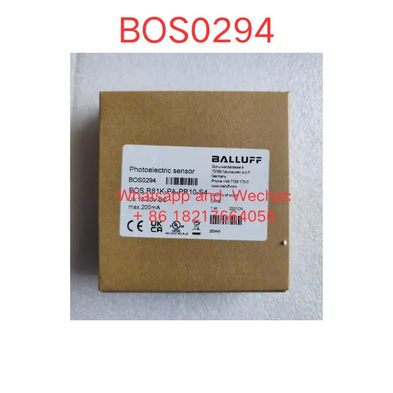 

Новый датчик BOS0294 BOS R81K-PA-PR10-S4, быстрая доставка