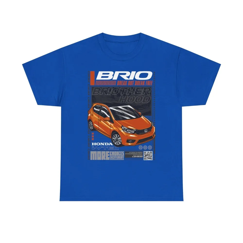 

Honda Men's and Women's T-shirt Brio Summer Cotton Short-sleeved Shirts Spring and Autumn Motorcycle Racing car Off-road Top