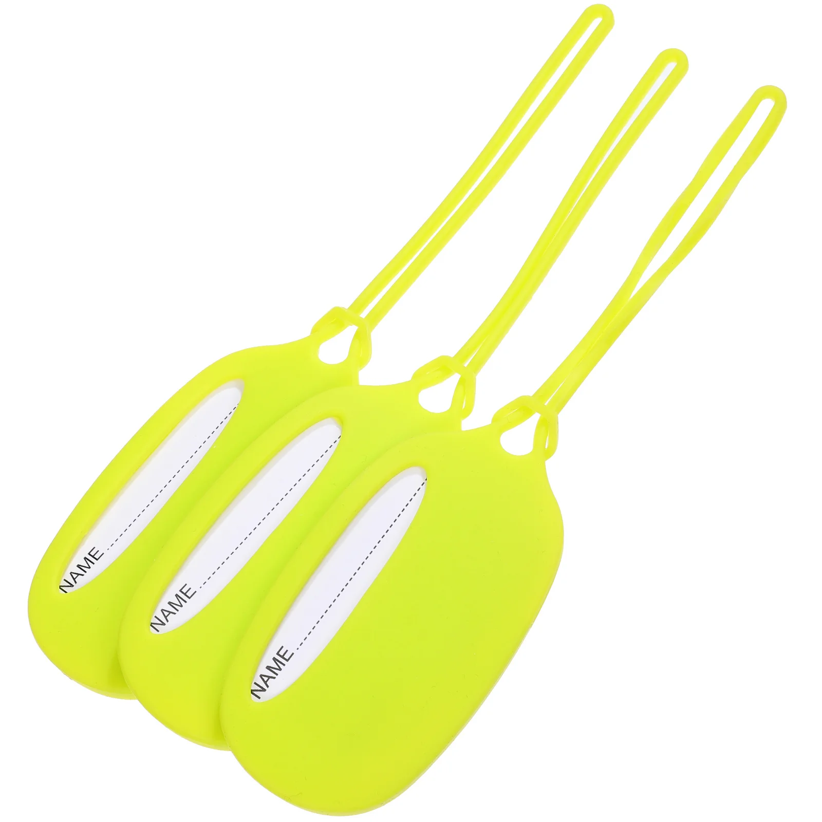 3 قطعة علامات الأمتعة السيليكون الأخضر حقائب متينة لعربة السفر علامات أسماء للأمتعة اسم العلامة تعريف الأسرة #5