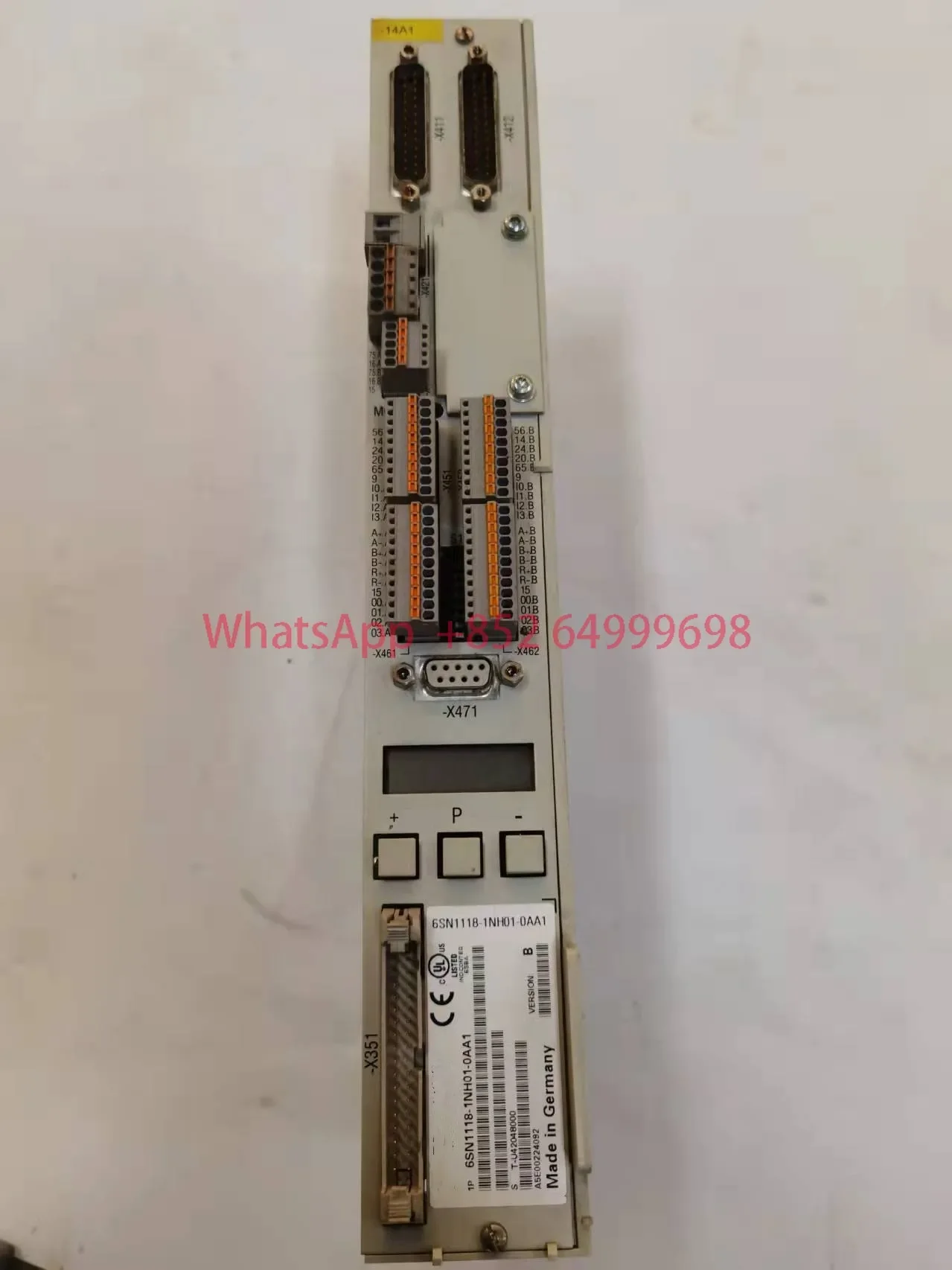 

6SN1118-1NH01-0AA1 SIMODRIVE 611 универсальный HR: 2-осевой блок управления Экспрессора