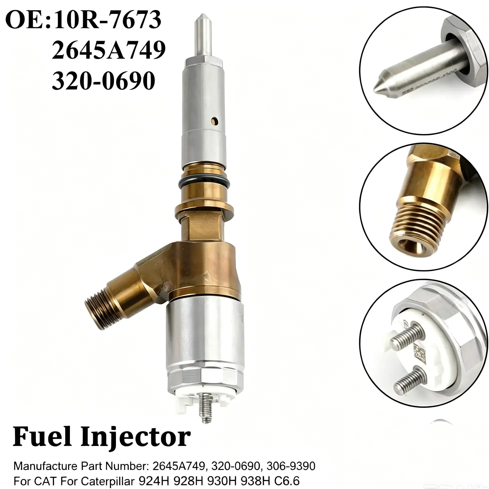 

326-4700 326-4756 320-0690 1PCS Diesel Fuel Injector For Caterpillar CAT Engine C-6 C6.4 320D 321D 323D 938H Excavators