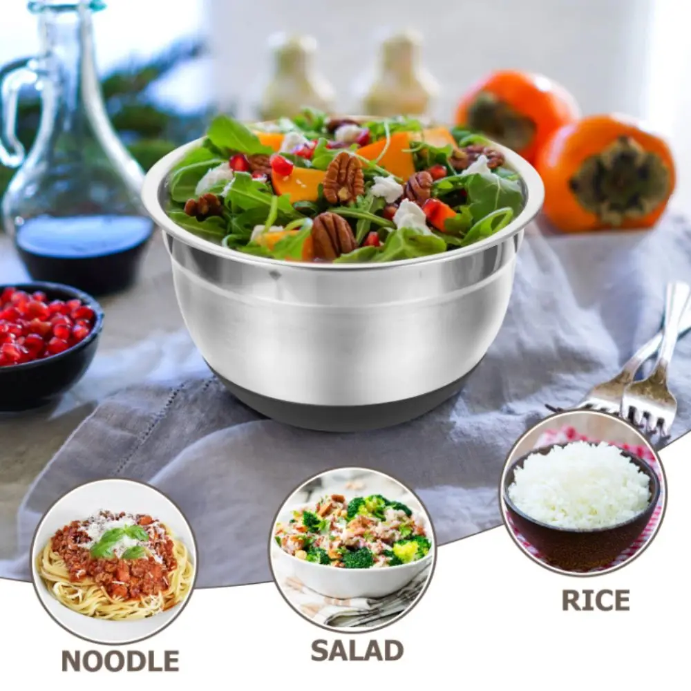 

Раковины из нержавеющей стали, утолщенная брызгозащищенная крышка, бытовые раковины, силиконовое дно, круглая форма, формы для выпечки