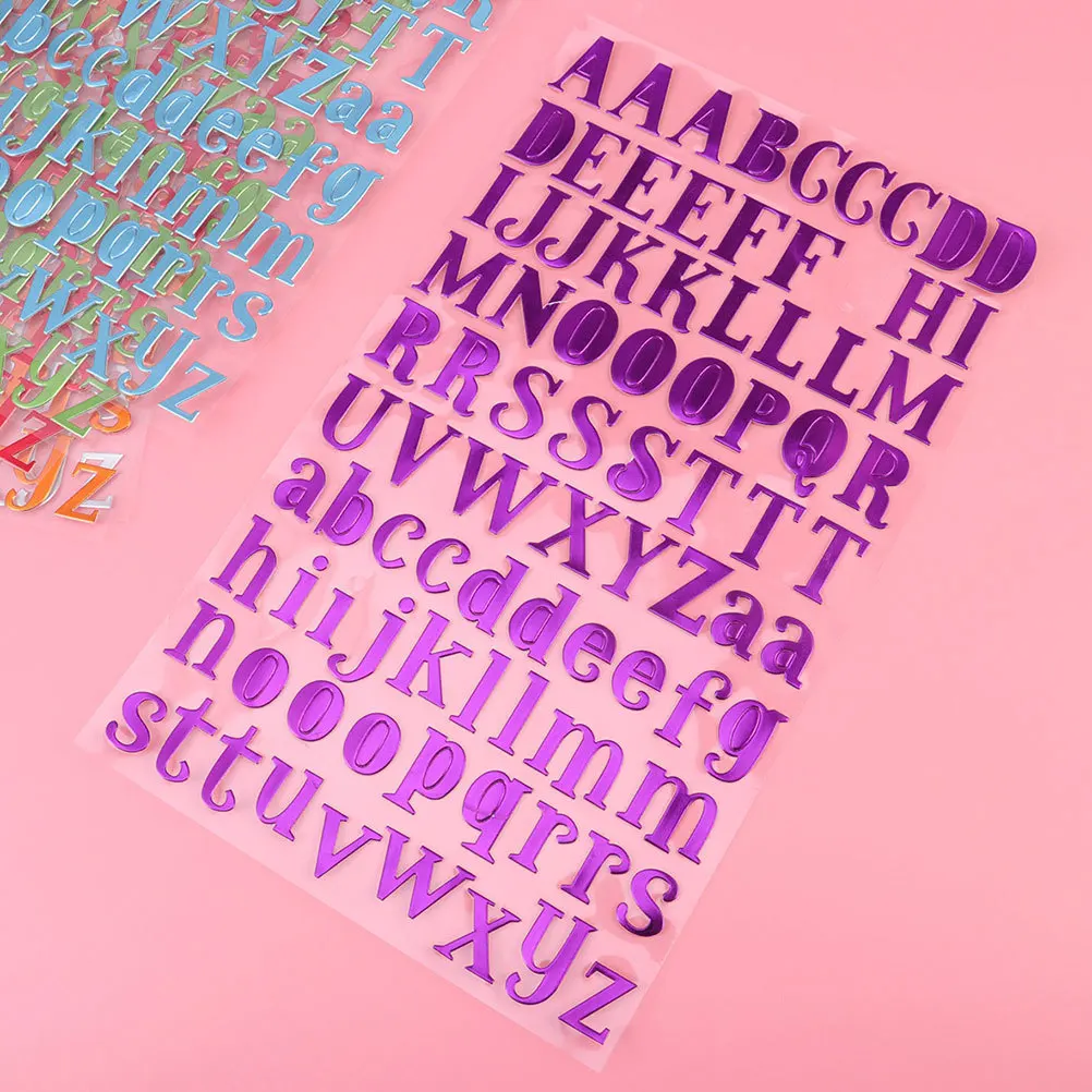 

14Pcs Eco-Friendly Letter Stickers Colorful Alphabet DIY Craft Stickers for Classroom Cards Home Decor Colorful Sticker