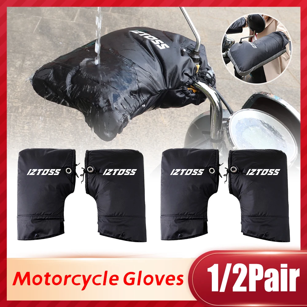 

Теплая муфта на руль мотоцикла, толстая зимняя теплая непромокаемая ручка для мотоцикла, термочехол для мотоцикла, скутера, езды на велосипеде