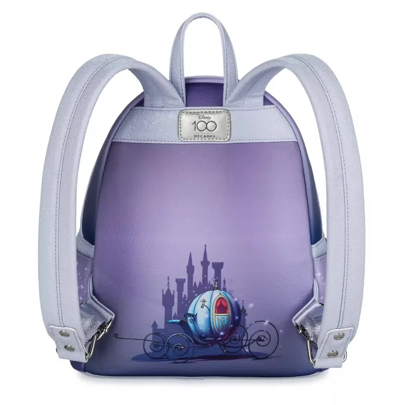 New Spot Disney Loungefly Cinderella Mini Backpack Cute Children'S Backpack Outdoor Leisure Backpack Girl Gift