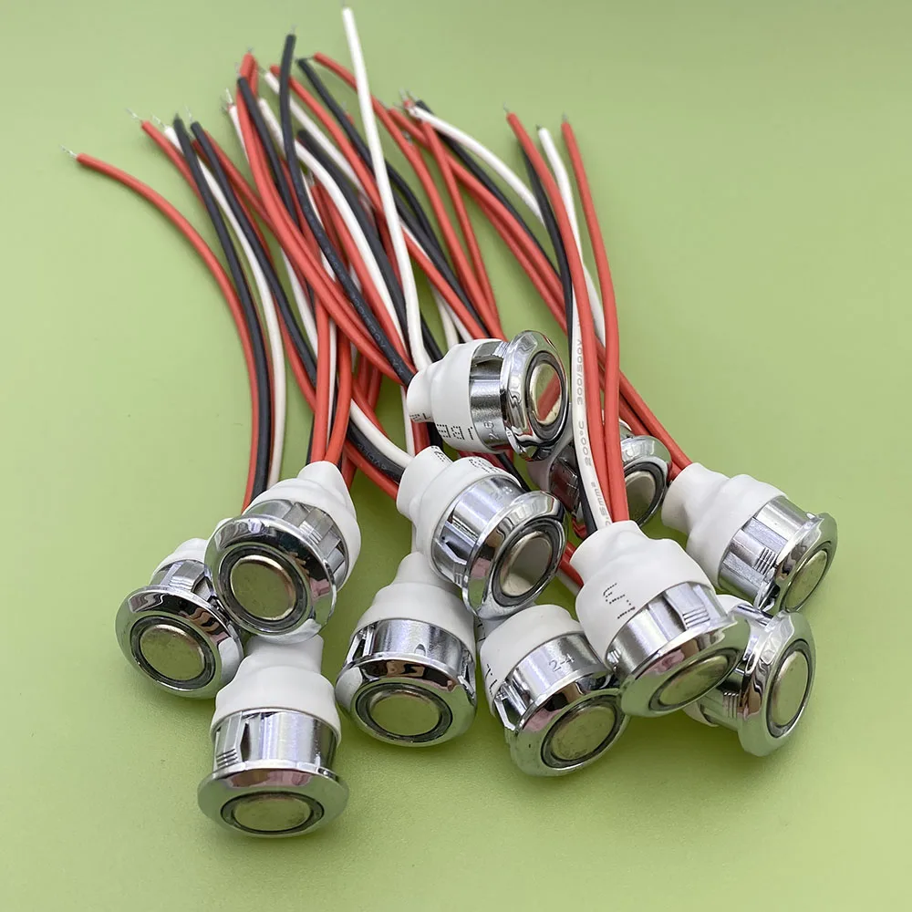 タッチセンシティブLED調光スイッチ,スマートホームコントローラー,キャビネット,ワードローブ,デスクランプ,内蔵スイッチ,DC 5v,12v,24v,4a,18mm