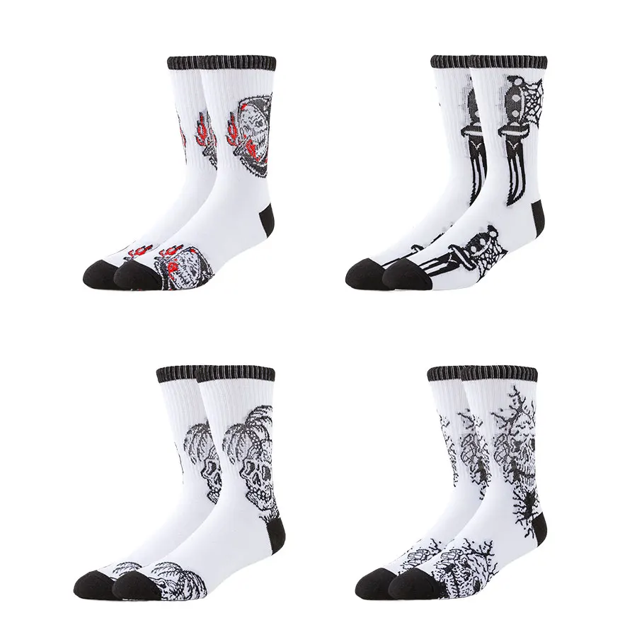 ผู้ชายผู้หญิงสไตล์ Street Hip Hop Designer ถุงเท้าความแปลกใหม่สําหรับบาสเกตบอลสเก็ตบอร์ด