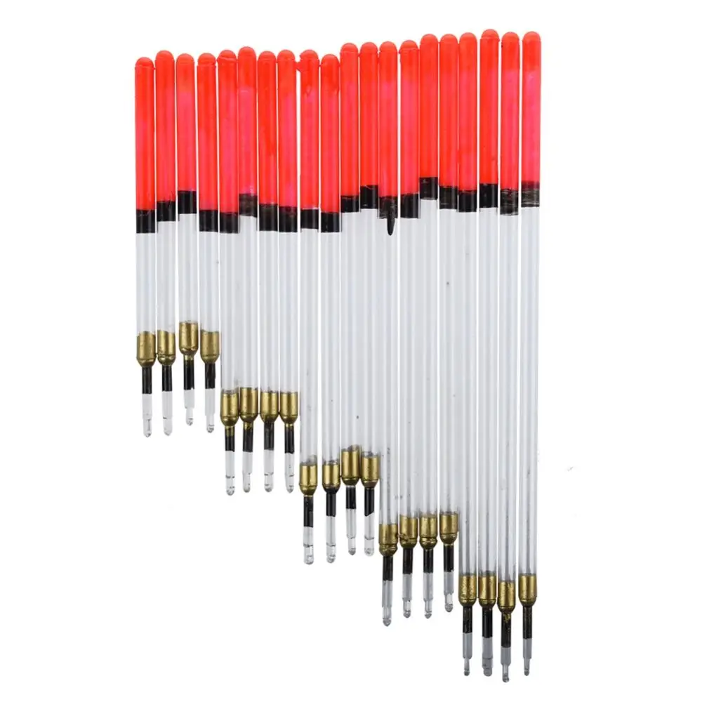 

20pcs Super Buoyancy Fishing Float Good Stability Visibility Floating Stem Light Weight Durable Floating Tubes Kits Ice Fishing