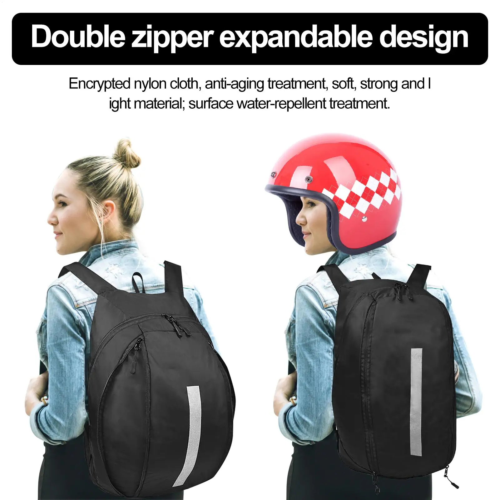 Large Capacity Storage Bag Riding Storage Bag Motorcycle Helmets Backpack With Large Capacity Zipper Closure Design Fashionable