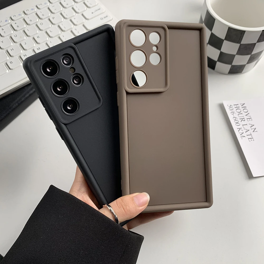 

Matte Liquid Silicone Soft Phone Case For Samsung Galaxy A56 A55 A36 A26 A54 A35 A16 A06 A34 Case S25 Ultra S24 FE S23 S22 Cover
