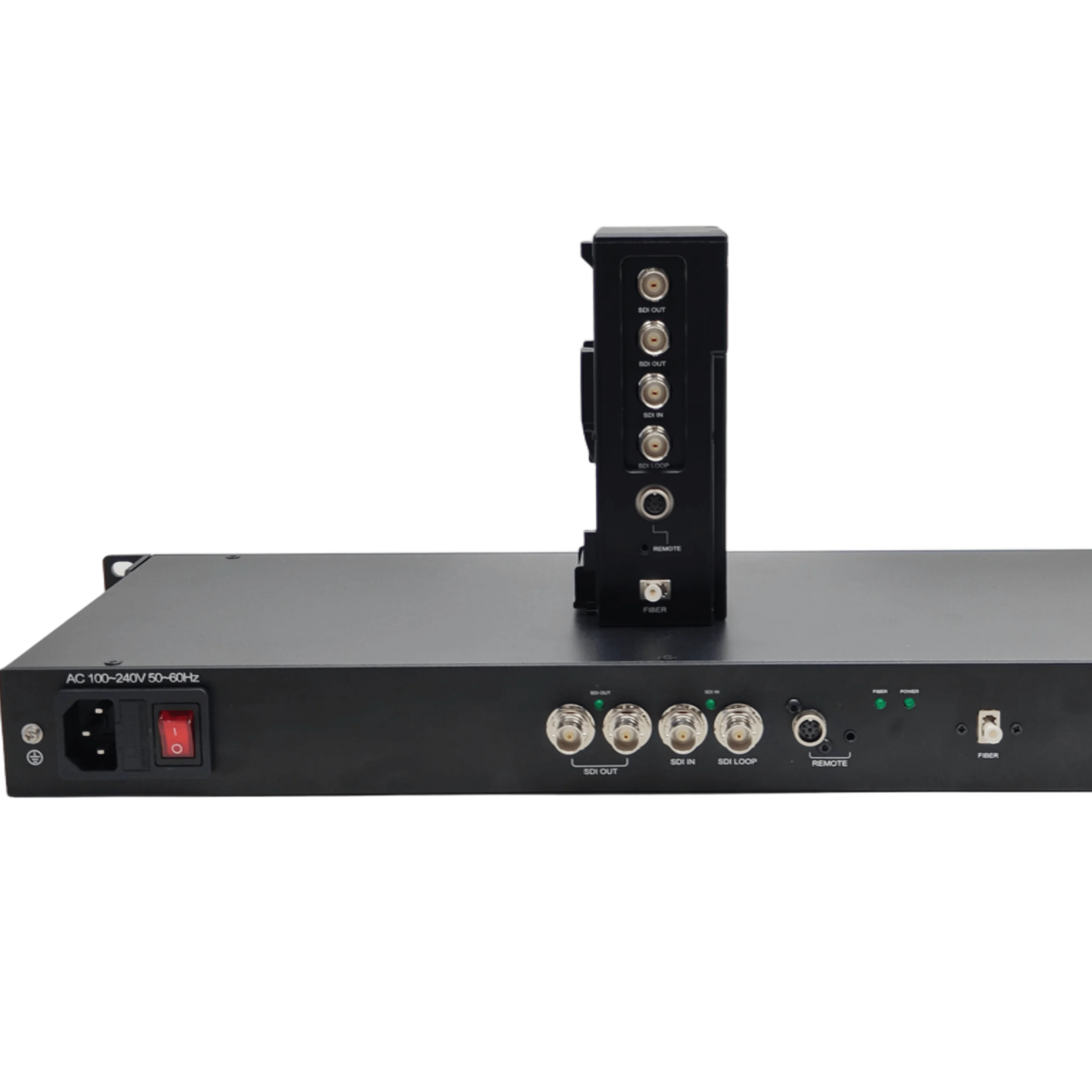 

4K UHD Live Fiber Optic System for 4K EFP to Fiber Converter with 12G-SDI/Remote for ENG