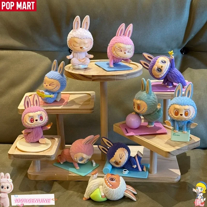 

POP MART The Monsters Labubu Lazy Yoga Series Blind Box Lovely Desk Decor Mystery Box Girls Kids Holiday Surprise Christmas Gift