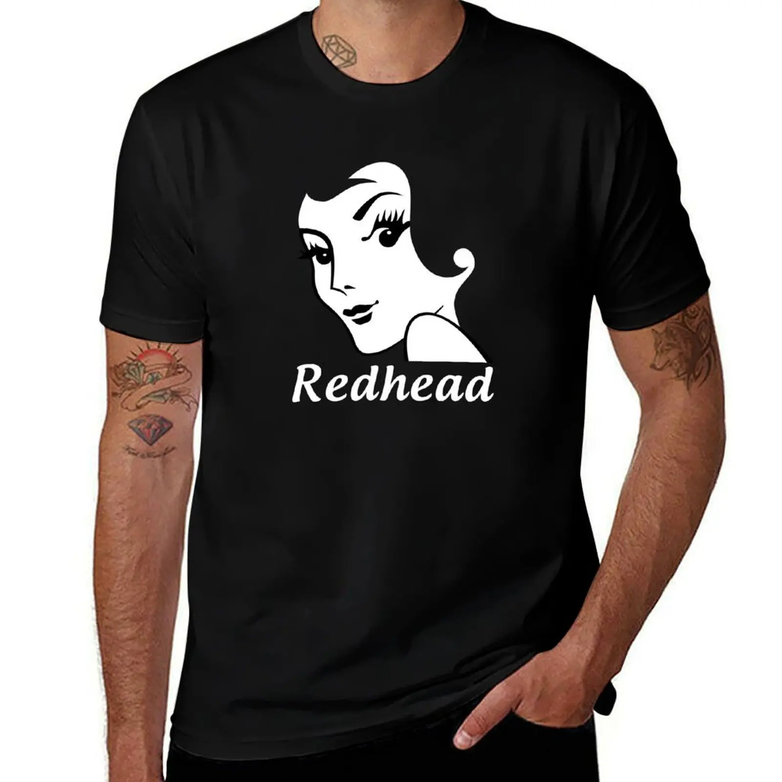 Miss Redhead (text) [iPad / Phone cases / Prints / Clothing Decor] T-Shirt Durable Work Wear T-Shirt