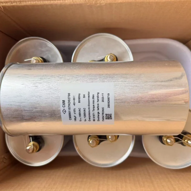 Free Shipping 1PCS FARATRONIC C6MW1157KD02700 C6M Film Capacitor 150uF ±10% 850VAC Screw Terminal Power Capacitor