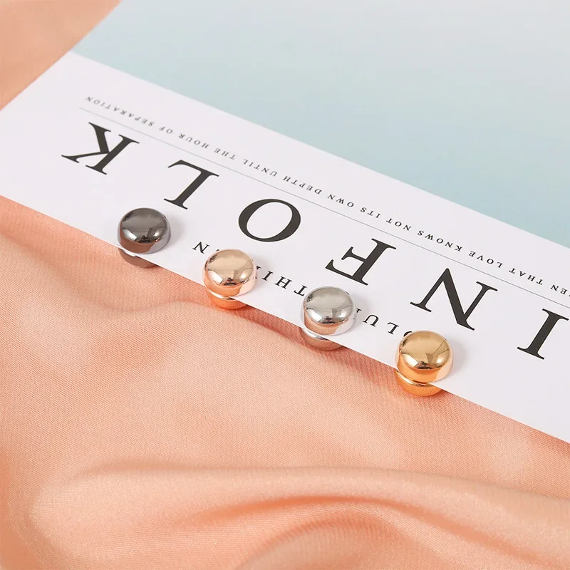 1 Pair Magnet Buttons Invisible Magnetic Metal Buttons DIY Clothing Headband Scarf Hat Clasp Decoration Moslem Sewing Supplies