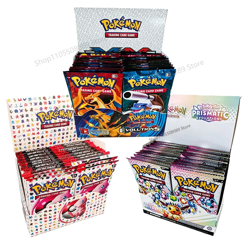 360 Piezas de Cartas Coleccionables de Pokémon TCG Scarlet & Violet 151 Prismatic Evolutions SCARLET VIOLE, Estilo de Batalla, Edición en Inglés, Juguete de Regalo