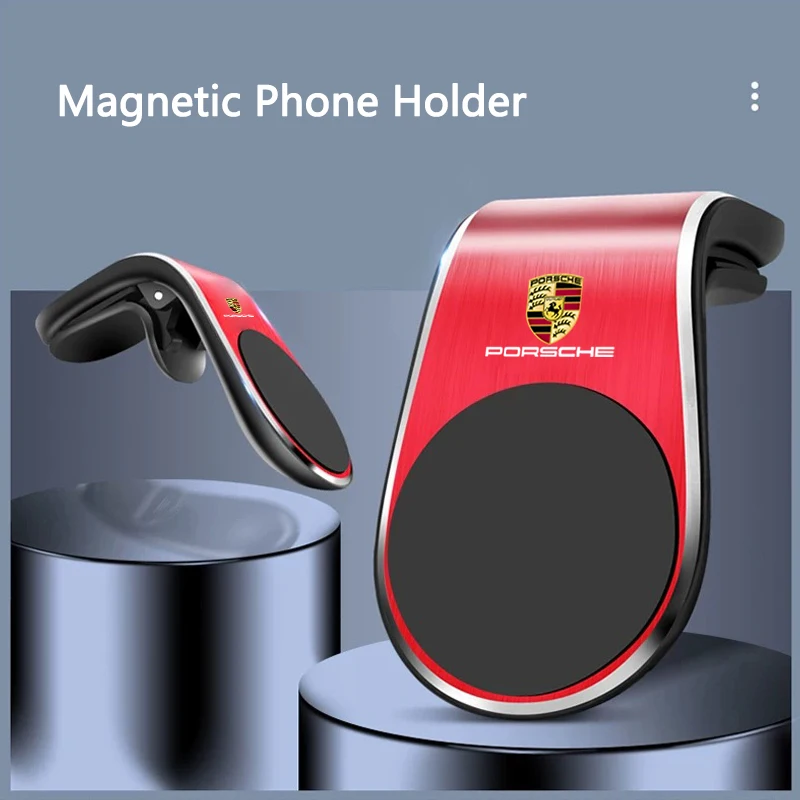 

Magnetic Car Phone Holder Air Vent Car Cellphone GPS Support for Porsche Carrera Cayenne Panamera Macan Boxster 911 928 918 968