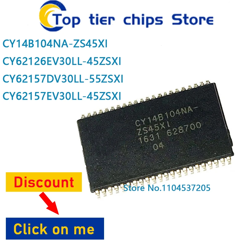 

1 шт./лот CY14B104NA-ZS45XI CY62126EV30LL-45ZSXI CY62157DV30LL-55ZSXI CY62157EV30LL-45ZSXI TSOP 100% НОВЫЙ