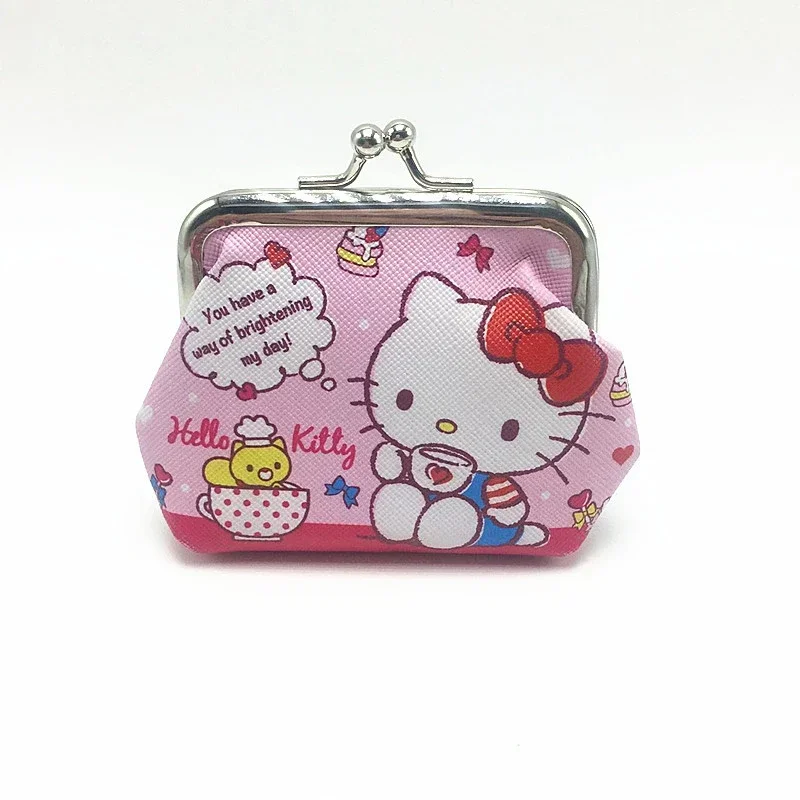 Hello Kitty Cartoon Coin Pouch Purse Sanrio Creative Small Wallet Wholesale My Melody Bags girls purse Kawaii Wallet Kid Purses