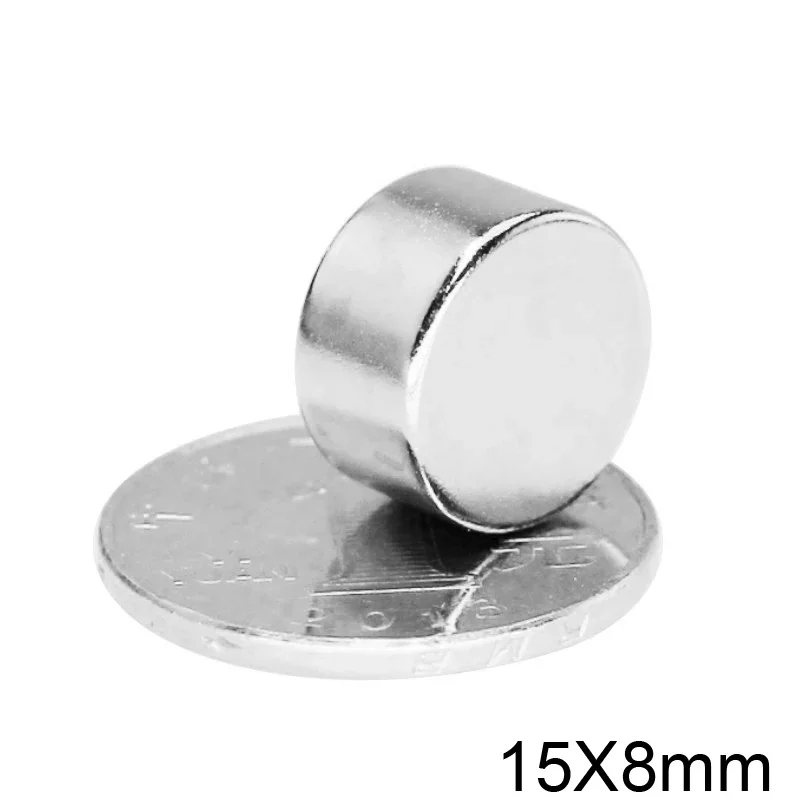 2/5/10/20/30pcs 15x8 Small Magnets 15mmx8mm N35 circular Neodymium Magnet 15x8mm Permanent NdFeB Magnet 15*8 Disc magnet