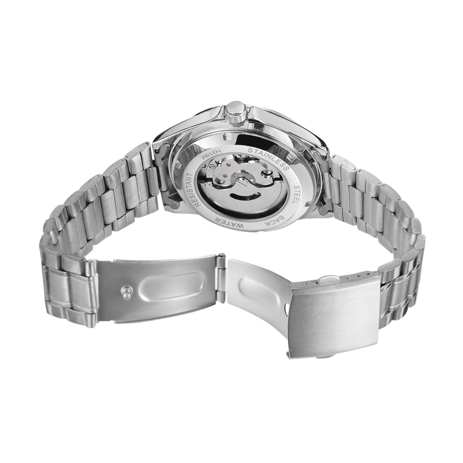 2025Marchi di lusso WINNER Orologi da uomo d'affari Calendario Movimento automatico Orologio da polso meccanico Pilota militare in acciaio inossidabile