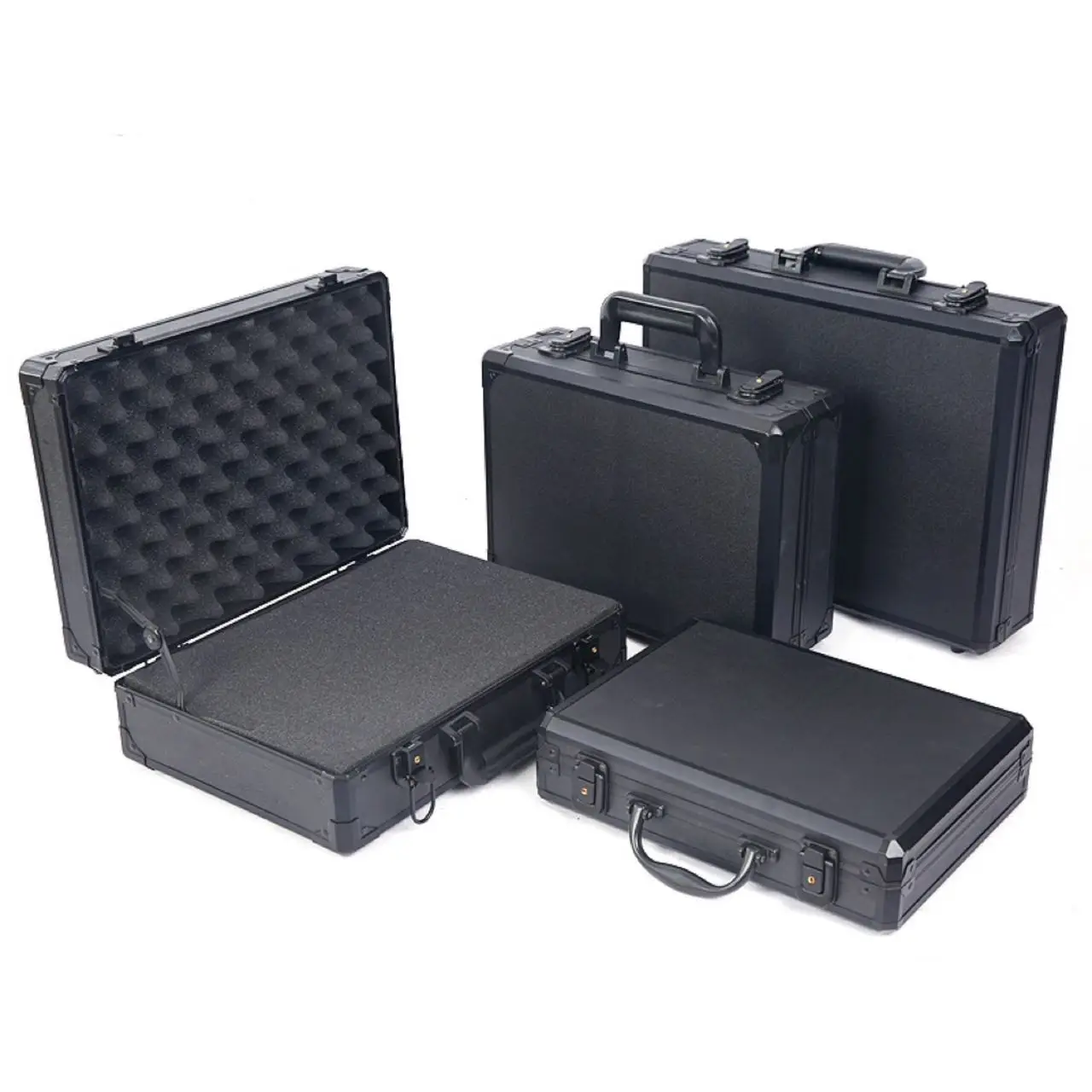 xx-Hard Aluminum Flight Case Durable Aluminum Carry Tool Case Aluminum Briefcase Hard Case With Customized Size and Foam