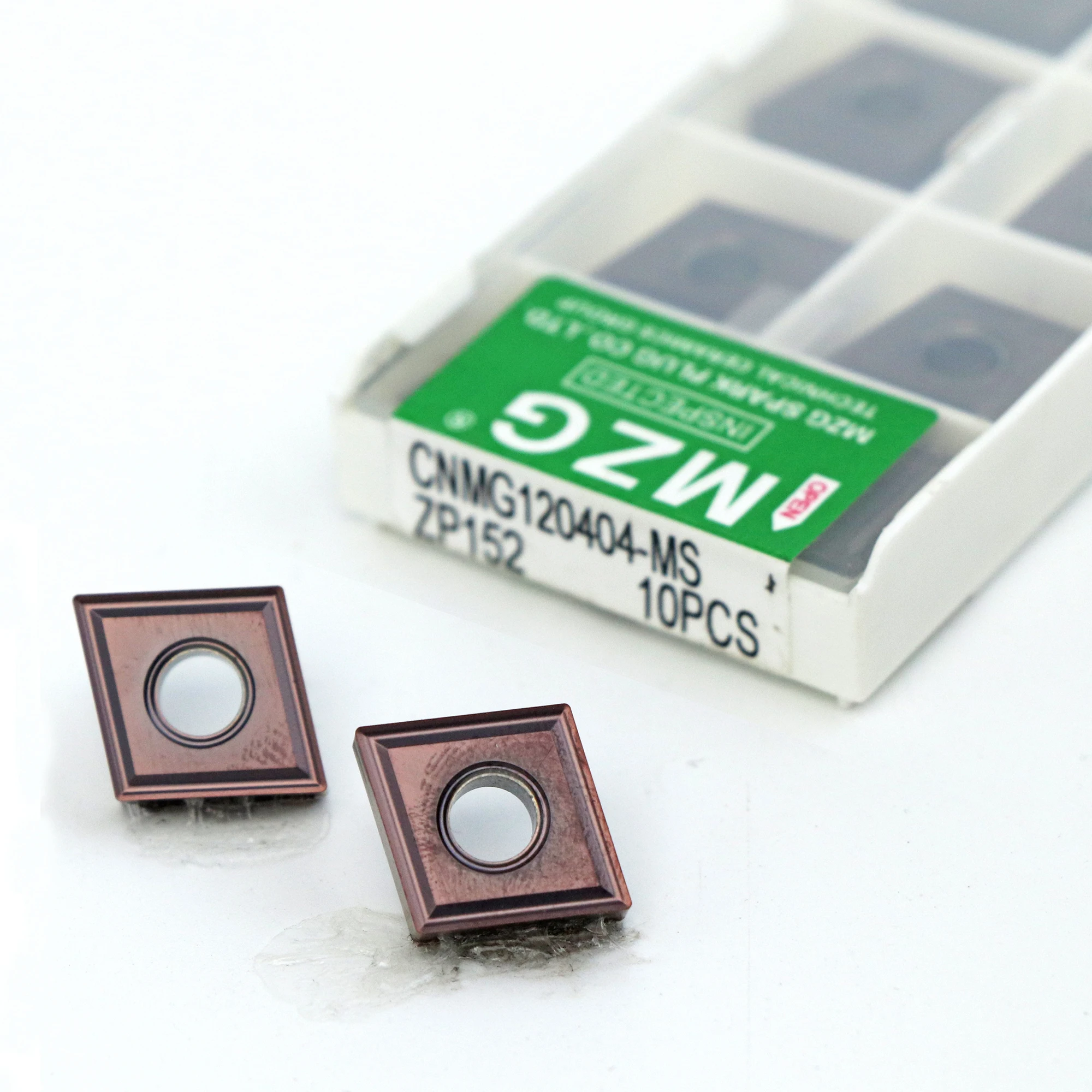 MZG 10pcs CNMG 1204 08 04 MS MM MA ZP152 Boring Turning CNC Cutting Tool Tungsten Carbide Insert for Stainless Steel Processing