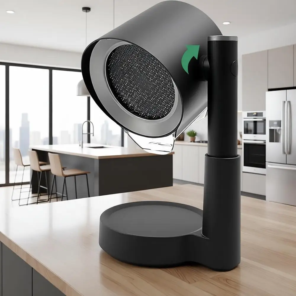 

Компактная вытяжка для кухни - портативный дымоудалитель для приготовления пищи в помещении, идеально подходит для плит в автодомах и кемперах, 3-скоростной воздушный фильтр