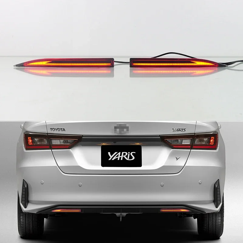 

Car Accessories Rear Bumper Light For Toyota Yaris Ativ Vios 2022 2023 Auto Signal Indicator Led Reflector Brake Lamp