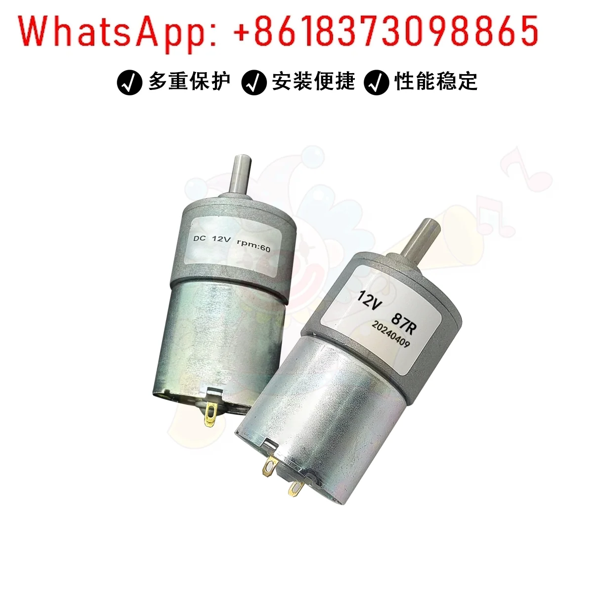 3 uds accesorios para máquinas de juego 12V87R a motor