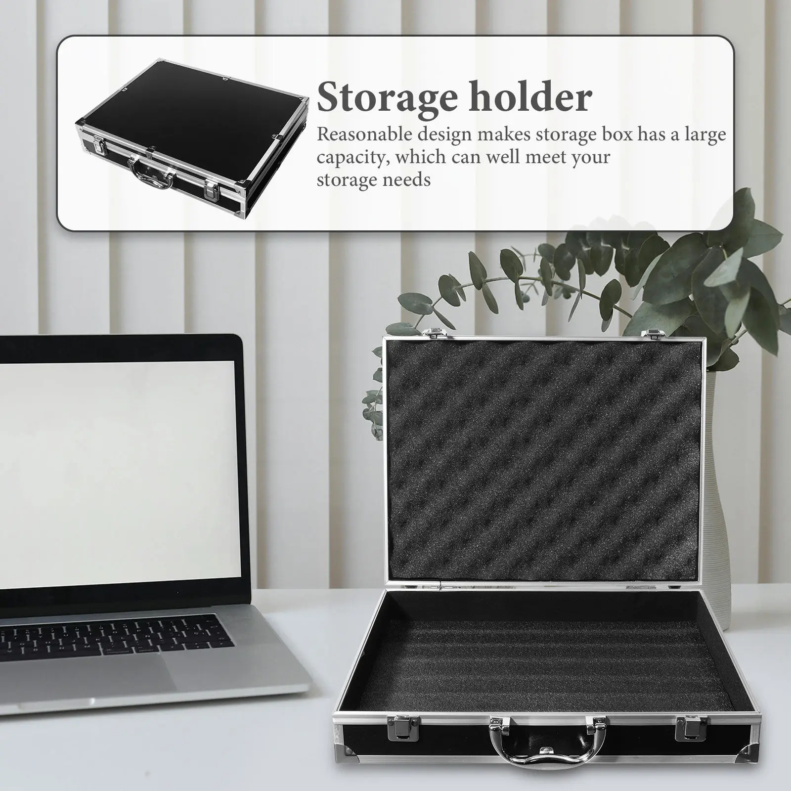 軽量アルミ合金ツール収納ボックスポータブルトラベルツールボックス耐衝撃性落下防止金属ブリーフケース大容量ツール