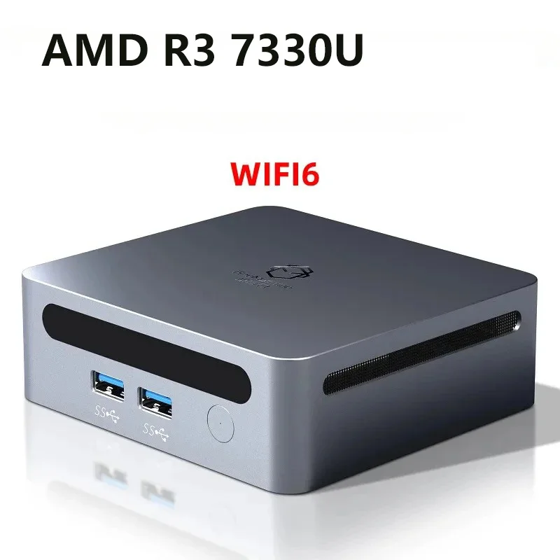 SZBOX AMD Ryzen 3 7330U Mini PC Windows 11 DDR4 3200Mhz 16GB 512GB M.2 NVME SSD WiFi 6 BT 5.2 4K Desktop Game Computer