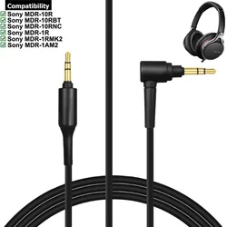 OFC Replacement Aux 3.5mm Cable Extension Cord Wire for Sony MDR-10RBT MDR-10RNC MDR-10R MDR-1R MDR-1RMK2 MDR-1AM2 Headphones
