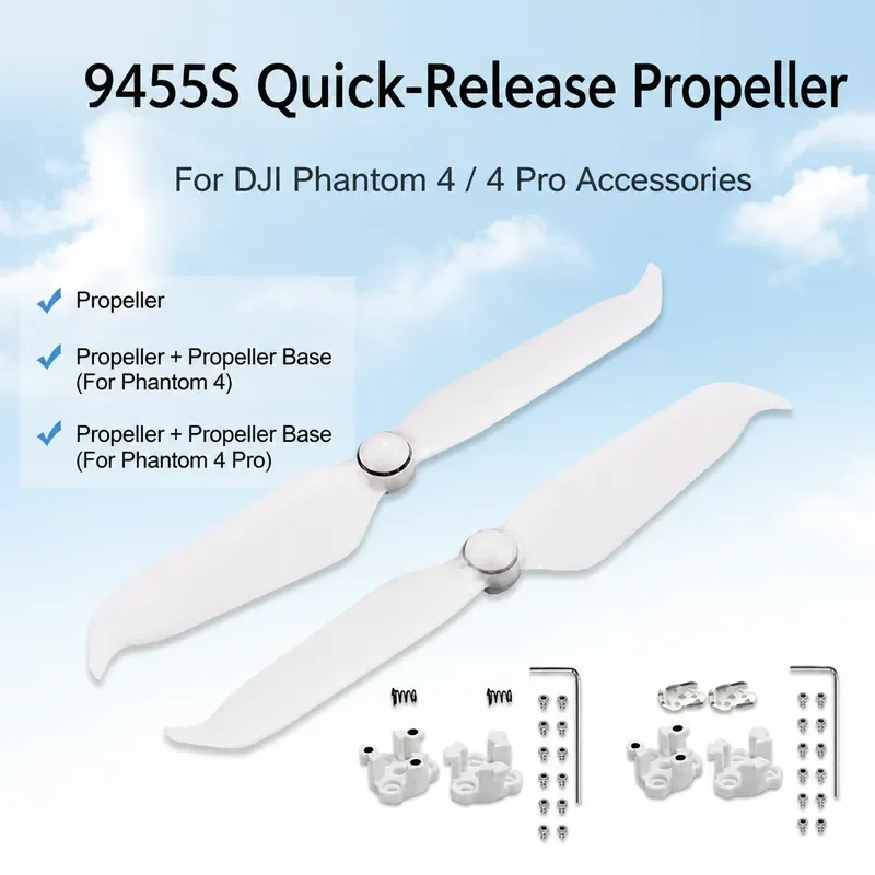 for DJI Mini 4 Pro Propellers 9455S Low Noise Quiet Blades Accessories Compatible with DJI Mini 4 Pro Drone Parts