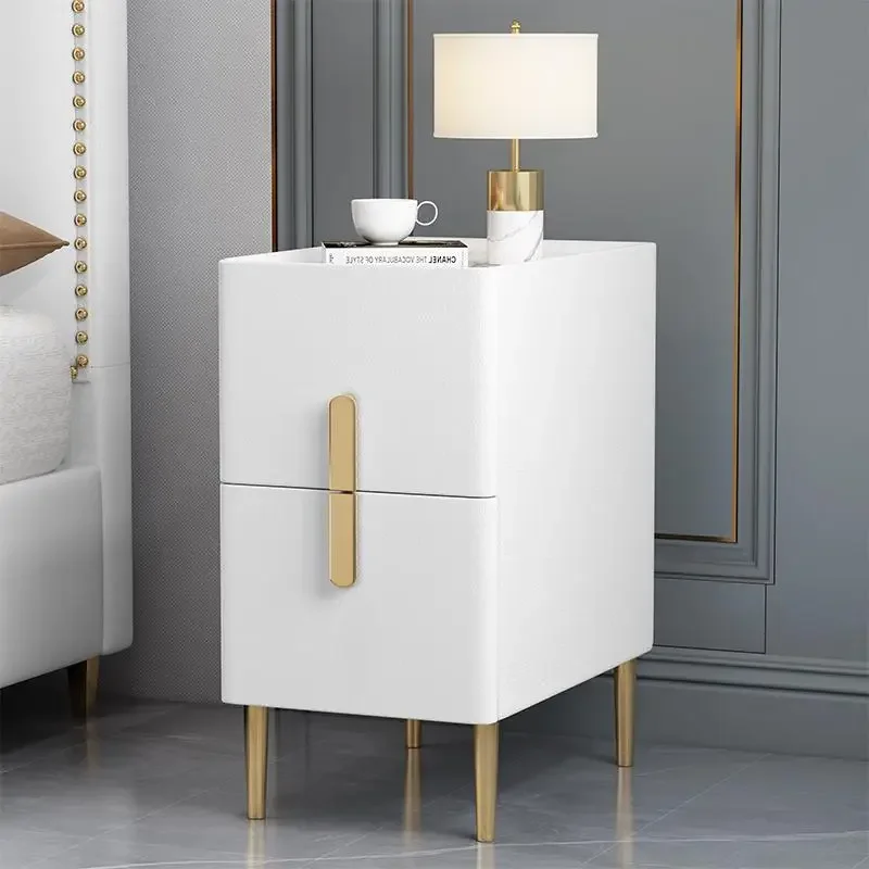 

Side Bed Tables Bedside Nightstands Cabinet Narrow Dressers Bedroom Coffee Living Room Storage Chest of Drawers Comodini Mobile